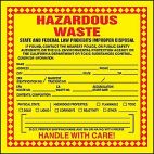 California Hazardous Waste Shipping Label