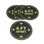 PIG® Outdoor 6ft Social Distancing Decals - Pack of 4