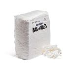 WorkWipes® New White 100% Cotton Rags in Bag