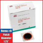 Rema Round Red Feather Edge Vulcanizing Tube Patch Repair - Choose Size