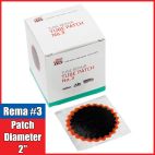 Rema Round Red Feather Edge Vulcanizing Tube Patch Repair - Choose Size