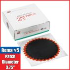 Rema Round Red Feather Edge Vulcanizing Tube Patch Repair - Choose Size