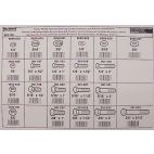 Fastener Assortment Label Kit Large Tray For Assrt 8421-117