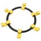 Tire Chain Tighteners Rubber Loop With Plastic Hooks