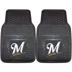 Floor Mat - Universal Vehicle Application Vinyl Car Mat Milwaukee Brewers
