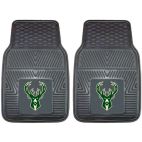 Floor Mat - Universal Vehicle Application Vinyl Car Mat NBA - Milwaukee Bucks