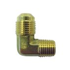 Brass Fitting, 90° thread/SAE 45° flare