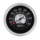 Speedo Kit, Black Sterling, 70 MPH, 3"