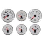 6 Gauge Set, White Premier Pro