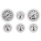 6 Gauge Set, Arctic (IB/IO) w/Tach/Hr