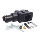 Manifold Elbow, 4" Hose, 7° down angel