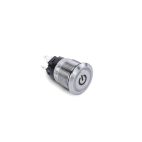 Push Button Switch, Green Halo, OFF-ON