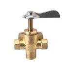 Shut Off Valve, 3 Way 1/4" (6.4mm) FNPT