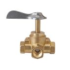 Shut Off Valve, 3 way 3/8" FNPT w/Detent