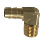 Fuel Elbow, 3/8" barb, 1/4" NPT