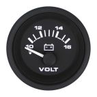 Voltmeter, Black Premier Pro, 2"