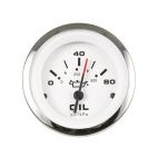 Oil Pressure Gauge, Lido, 0-80 PSI, 2"