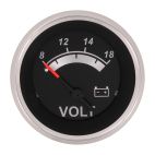 Voltmeter, Black Sterling, 2"
