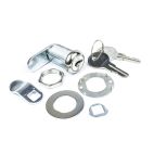 Cam Lock w/ 2 Keys, Max Thickness 7/8"