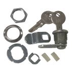 Cam Lock w/ 2 Keys, Max Thickness 1-1/8"