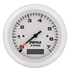 Tach 7K/Hourmeter, Arctic, 3"