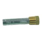 Engine Anode with Brass Plug, Zinc
