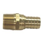 Hose Fitting, Brass, 3/4 - 14 NPT x 1"