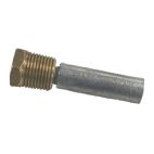 Engine Anode with Brass Plug, Zinc