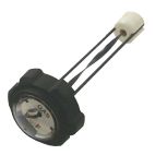 Fuel Cap w/ Gage, 2.25" Black