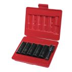 Sockets 1/2 in. Drive Non-Impact Metric 17 mm, 13/16 in., 19 mm (3/4 in.), 7/8 in., 21 mm, 3 in. Extension 6 Points, 6-Fluted Twist Black