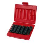 Sockets 1/2 in. Drive Impact Deep Metric 17 mm, 13/16 in., 19 mm (3/4 in.), 7/8 in., 21 mm, 3 in. Extension Black