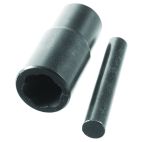 Sockets Metric 3/4 in., 19 mm & 13/16, 21 mm Black