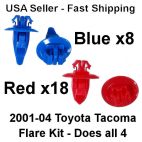K12005 - Toyota Fender Flare Clip Kit for 01-04 Trucks