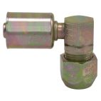 A/C Hose End / 90 Compression Fitting / Metal to Rubber