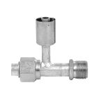 A/C Hose End / T-Type O-Ring Splicer w/ R134a Service Port