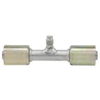 A/C Hose End / Straight Splicer w/ R12 Service Port