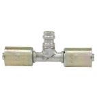 A/C Hose End / Straight Splicer w/ R134a Service Port