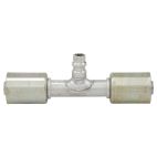 A/C Hose End / Straight Splicer w/ R134a Service Port