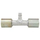 A/C Hose End / Straight Splicer w/ R134a Service Port