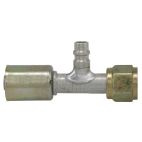 A/C Hose End / Straight Female O-Ring w/ R12 Service Port