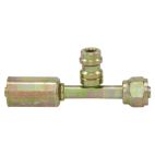 A/C Hose End / Straight Female O-Ring w/ R134a Service Port