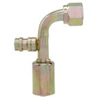 A/C Hose End / 90 Female O-Ring w/ R134a Service Port