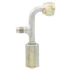 A/C Hose End / 90 Female O-Ring w/ R12 Service Port