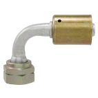 A/C Hose End / 90 Female O-Ring / Metric