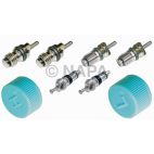 A/C System Valve Core and Cap Kit