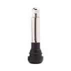 (TR418CH) Chrome Sleeve Snap-in Rubber Valve Stem