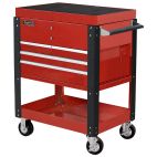 4 DR Professional Tool Cart, Slit Top