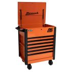 35IN 7 DRAWER CART, ORANGE