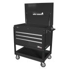 Big Dawg 3 Drawer Flip Top Cart - BLACK