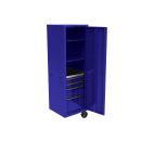 CTS 4 DWR SIDE LOCKER, 3 SHELVES-BLUE